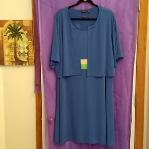New Blue Dress with Matching Shrug